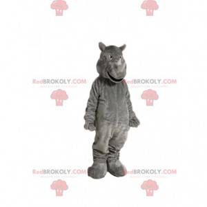 Mascotte di rinoceronte grigio. Costume da rinoceronte -