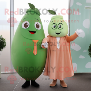Peach Green Bean mascotte...
