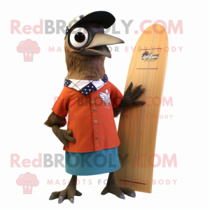 Brown Woodpecker mascotte...