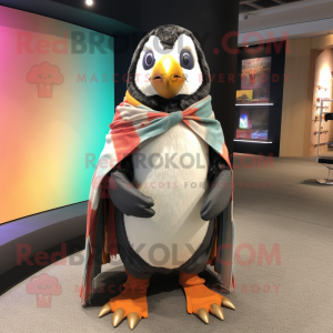 nan Penguin mascot costume character dressed with a Bermuda Shorts and Shawls