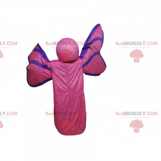 Mascotte farfalla fucsia. Costume da farfalla - Redbrokoly.com