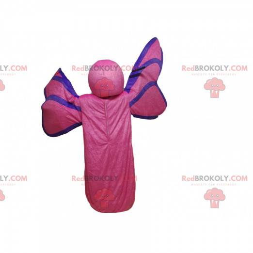 Mascotte fuchsia vlinder. Vlinder kostuum - Redbrokoly.com
