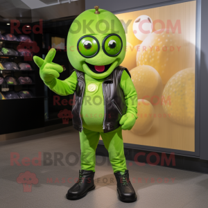 Lime Green Grape maskot...