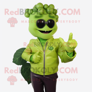 Lime Green Grape mascotte...