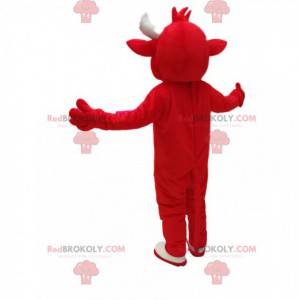 Mascotte della mucca rossa. Costume da mucca rossa -