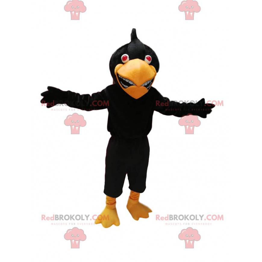 Mascotte d'aigle noir. Costume d'aigle noir - Redbrokoly.com