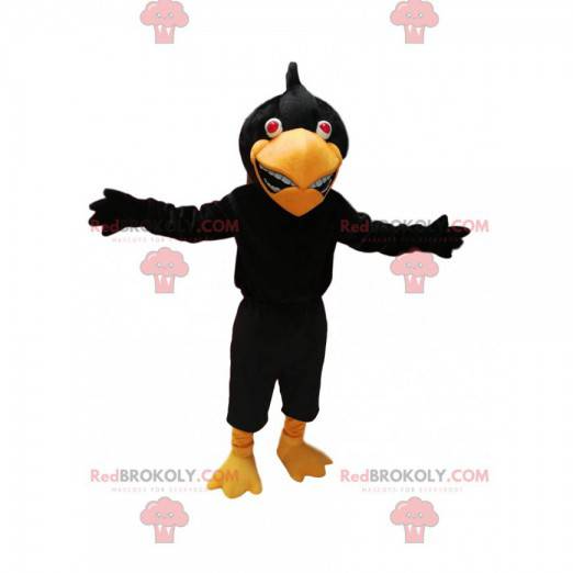 Mascotte d'aigle noir. Costume d'aigle noir - Redbrokoly.com