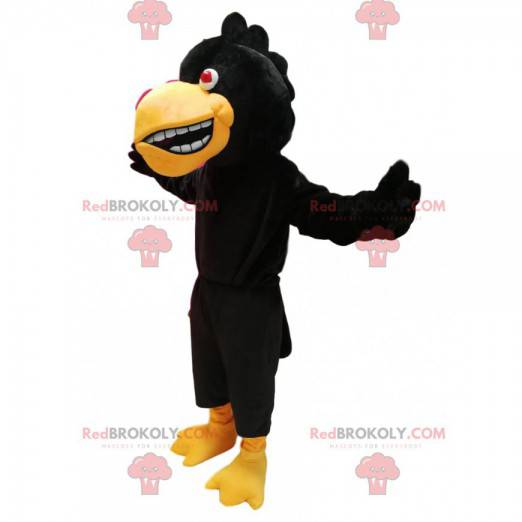 Mascote da águia negra. Fantasia de águia negra - Redbrokoly.com
