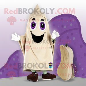 Beige Aubergine mascotte...