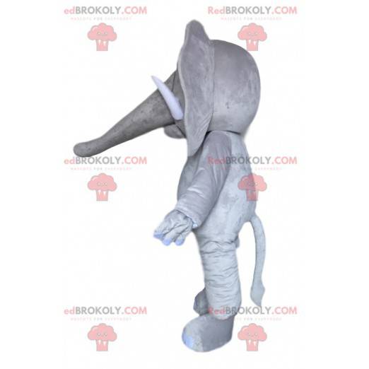 Majestátní šedý slon maskot. Šedý kostým slona - Redbrokoly.com