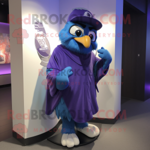 Purple Blue Jay mascotte...