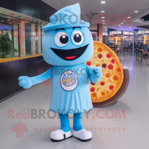 Sky Blue Pizza maskot...