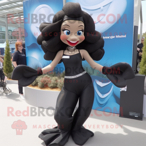 Black Mermaid mascotte...