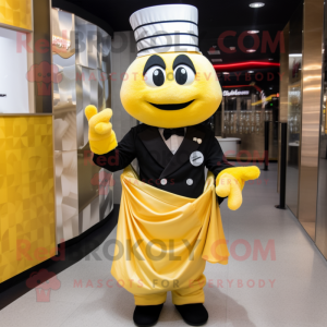 Geel Ramen mascotte kostuum...