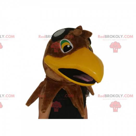 Mascotte bruine adelaarskop. Adelaarskop kostuum -