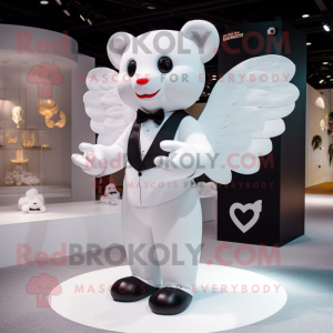 Witte Cupido mascotte...