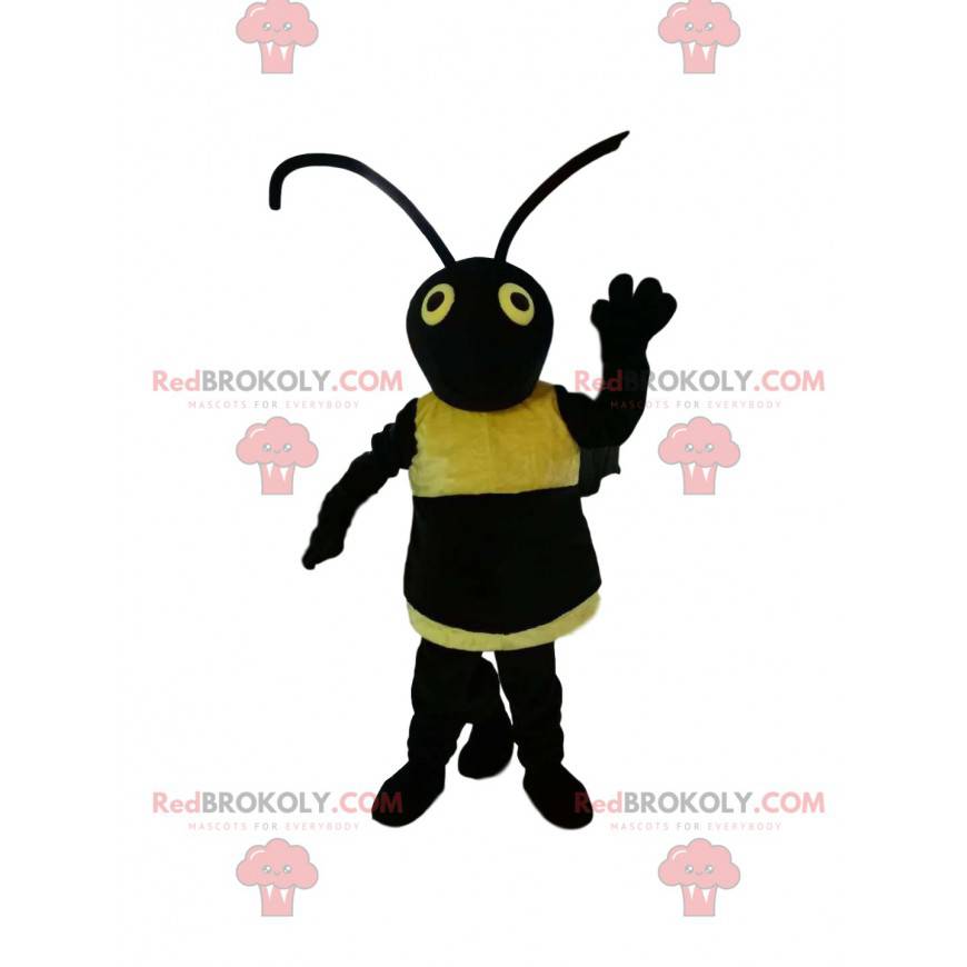 Mascotte vespa nera e gialla. Costume da vespa - Redbrokoly.com