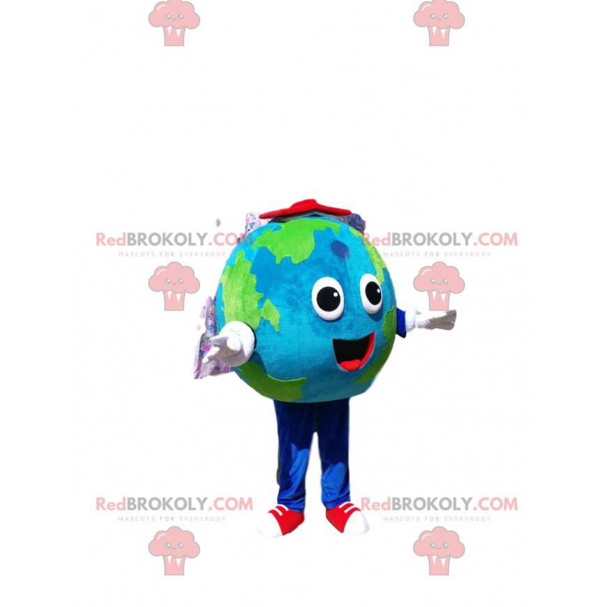 Mascote da terra. Traje de terra - Redbrokoly.com