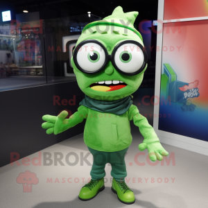 Green Cod maskot kostume...