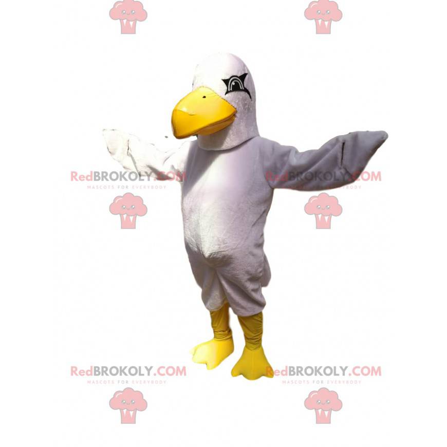 Vit örnmaskot med en stor gul näbb. - Redbrokoly.com Vit örnmaskot med en stor gul näbb. - Redbrokoly.com