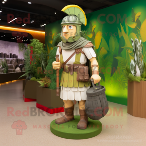 Olive Roman Soldier maskot...