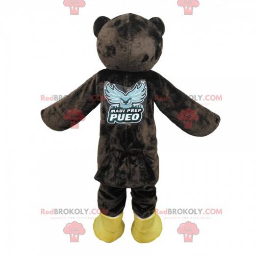 Brun ugle maskot. Ugler kostume - Redbrokoly.com