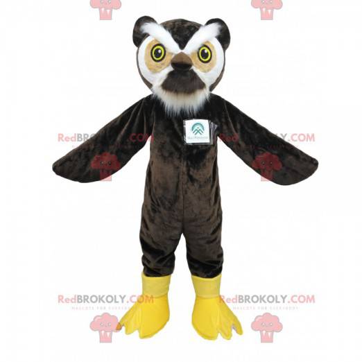 Brun ugle maskot. Ugler kostume - Redbrokoly.com