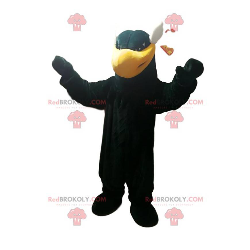 Mascotte dell'aquila nera. Costume da aquila nera - Mascotte dell'aquila nera. Costume da aquila nera -
