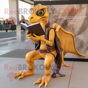 Gouden Dimorphodon mascotte...