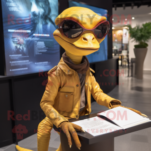 Gouden Dimorphodon mascotte...