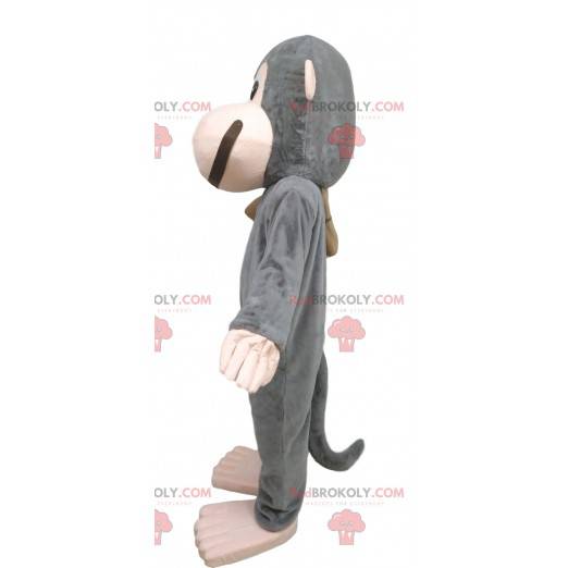 Mascotte de singe gris. Costume de singe gris - Redbrokoly.com