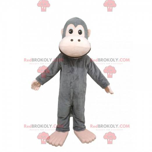 Mascotte scimmia grigia. Costume da scimmia grigia -