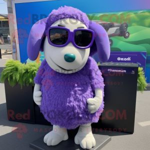 Purple Sheep mascotte...