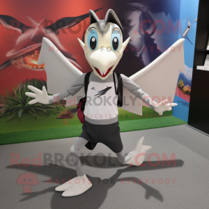 Silver Pterodactyl maskot...