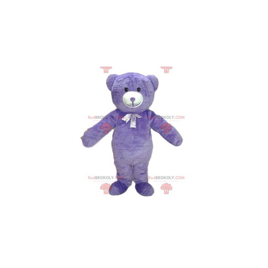 Veldig søt lilla bjørnemaskot. Bamse kostyme - Redbrokoly.com Veldig søt lilla bjørnemaskot. Bamse kostyme - Redbrokoly.com