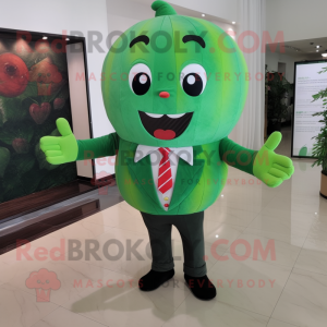 Skoggrønn vannmelon maskot...