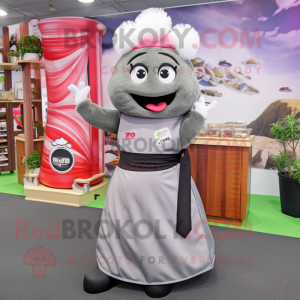 Grauer Sushi Maskottchen...