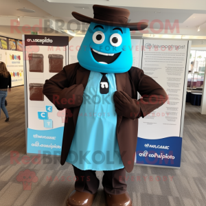 Cyan Chocolate Bar mascotte...