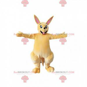 Mascotte canguro beige chiaro. Costume da canguro -