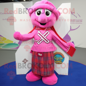 Rosa keltiska kors maskot...