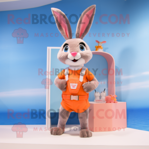 Peach Wild Rabbit mascotte...