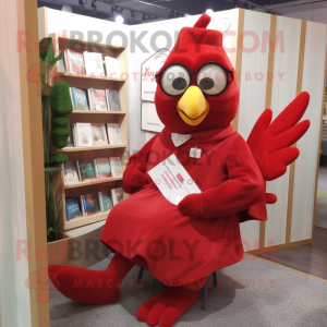 Red Dove maskot kostume...