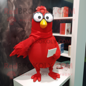 Red Dove maskot kostym...