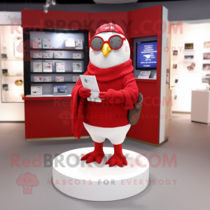 Red Dove maskot kostume...