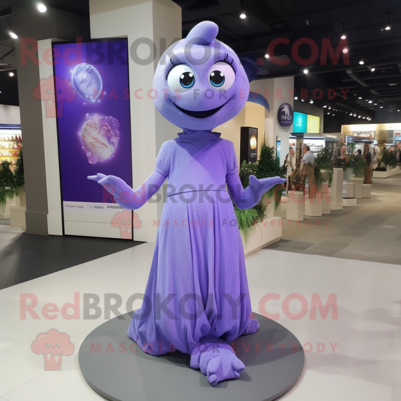 Lavender Bracelet mascot costume character dressed with a Dress Pants and Anklets Lavender Bracelet mascot costume character dressed with a Dress Pants and Anklets