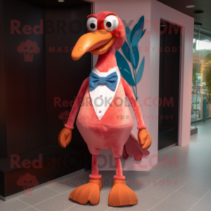 Rust Flamingo maskot drakt...