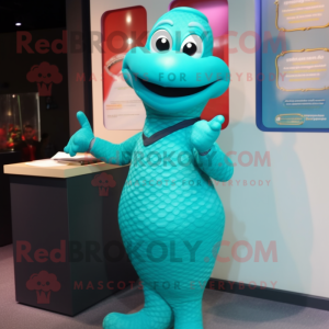 Teal Python mascotte...