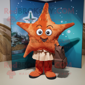 Rust Starfish maskot drakt...