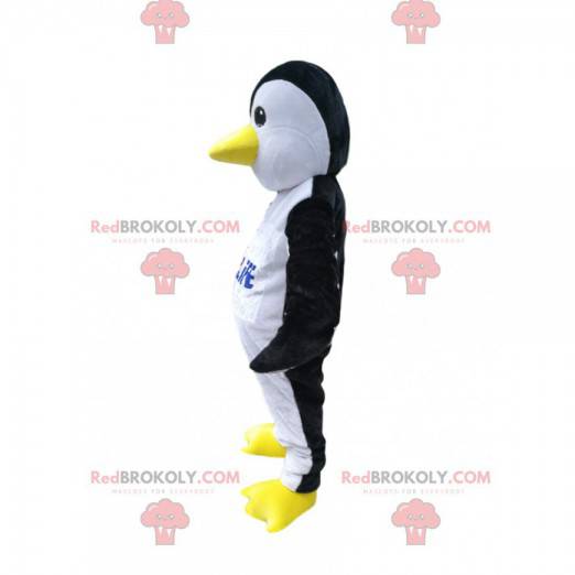 Czarno-biały pingwin maskotka z żółtym dziobem - Redbrokoly.com