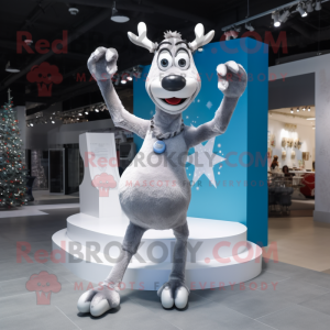 Silver Reindeer mascotte...